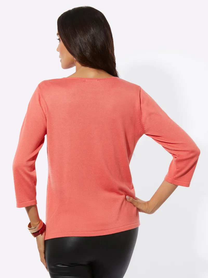 Witt Feinstrickpullover koralle, Koralle, – Produktbild 1 von 2