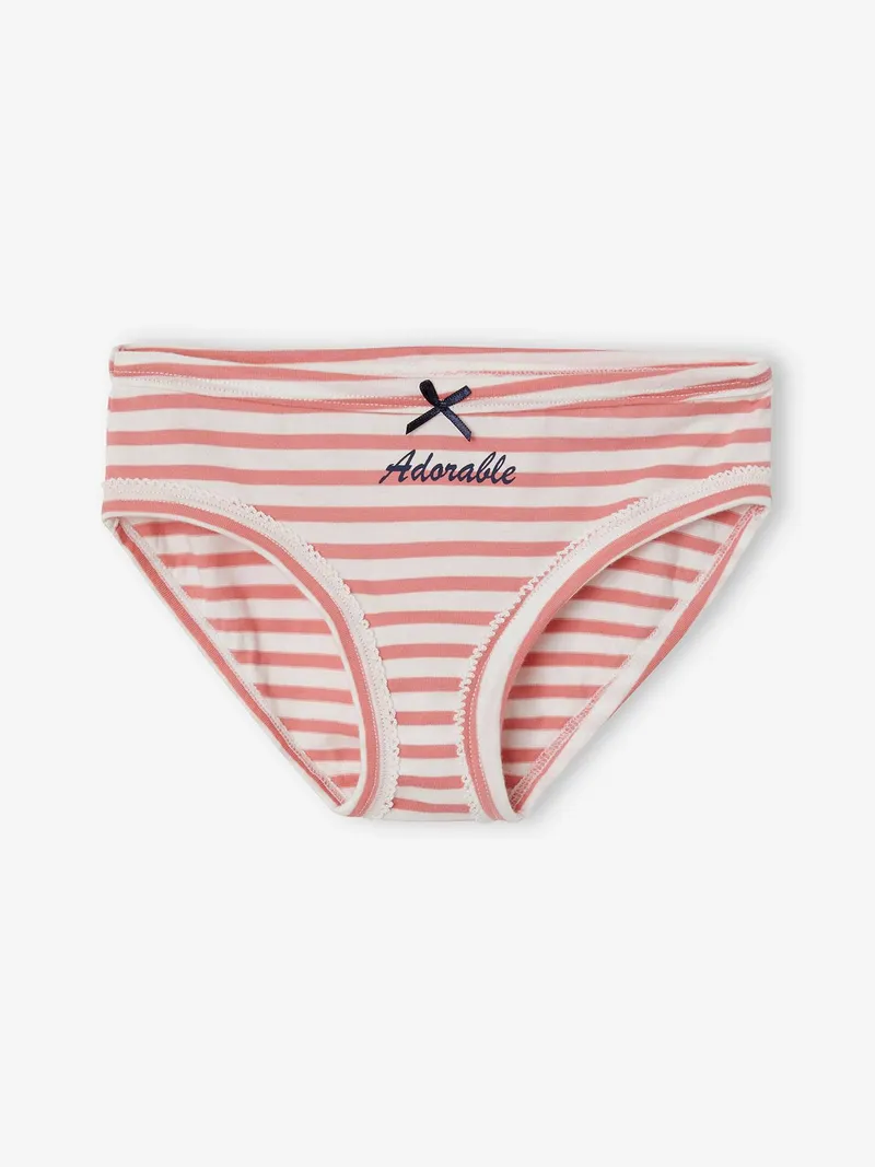 Vertbaudet Vertbaudet 7er-Pack Mädchen Slips, Mehrfarbig gestreift/regenboge, – Produktbild 2 von 3