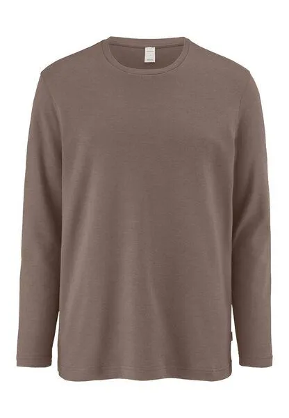 hessnatur hessnatur Schlafshirt PURE COTTON aus reiner Bio-Baumwolle, Mocca, – Produktbild 2 von 4