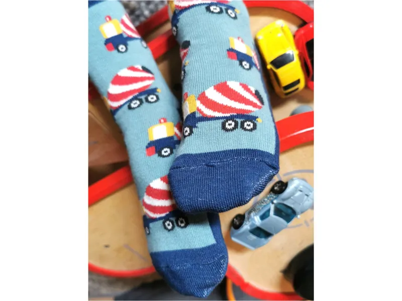 Fräulein Prusselise Baby- und Kindersocken Betonmischer Gr.23/26, Mehrfarbig, – Produktbild 2 von 2