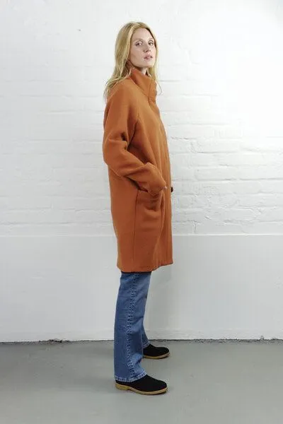 Wunderwerk Wunderwerk Damen Mantel aus Schurwolle, "O-shape coat", Orange (487 amber), – Produktbild 2 von 3