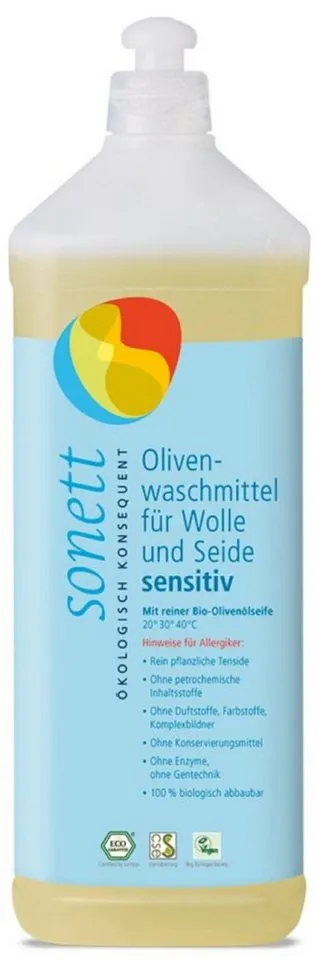 Sonett Sonett Olivenwaschmittel für Wolle und Seide sensitiv- 1L (17 Wasch... – Produktbild 3 von 3