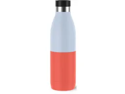 EMSA EMSA Trinkflasche "Bludrop" mit Quick-Press-Verschluss, 0,7 l, blau/rot – Produktbild 1 von 1