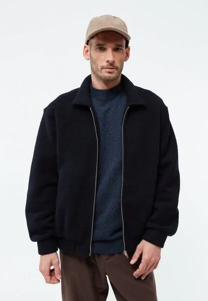 Givn Berlin Givn Berlin Bomberjacke GBDAVID aus Wolle - Dark Blue, Dark blue, – Produktbild 2 von 4