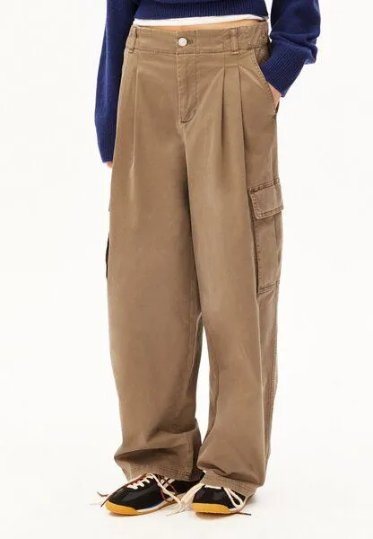 ARMEDANGELS ARMEDANGELS BRUSHED CARGO GMT DYE Damen Hose aus Bio-Baumwoll Mix, Amberwood, – Produktbild 1 von 4