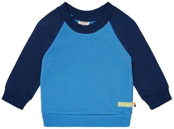 loud + proud loud + proud Babys & Kinder Sweatshirt mit Raglanärmeln, GOTS-zertifiziert, Azur/ultramarine(blau), – Produktbild 2 von 3