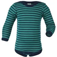 Engel natur Engel natur Baby / Kinder Body Langarm Bio-Schurwolle/Seide, Eisvogel/marine, – Produktbild 1 von 1