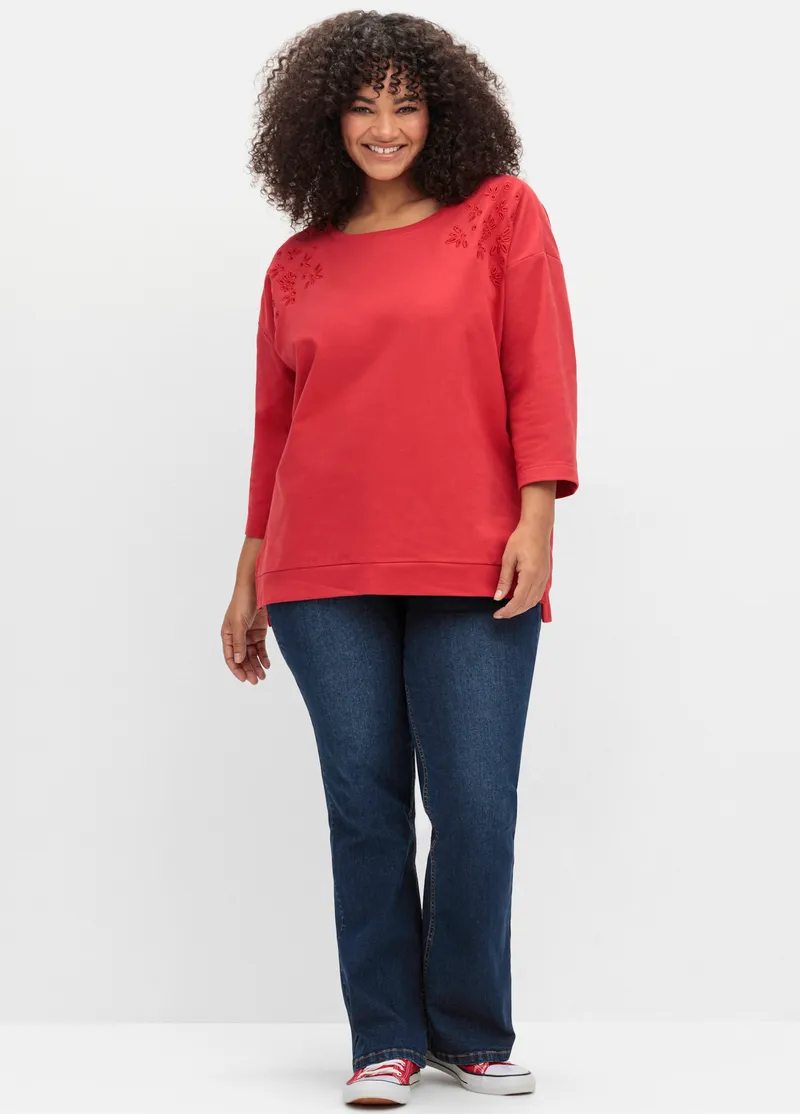 sheego sheego Sweatshirt erdbeere, Erdbeere, – Produktbild 2 von 2