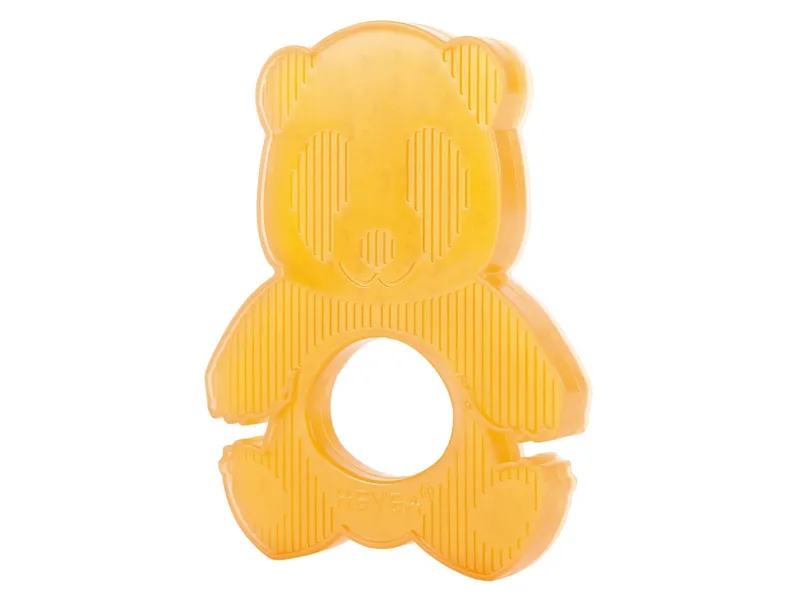 HEVEA HEVEA Beißring Naturkautschuk "Panda" 9,5 x 7,5 cm, Natur, – Produktbild 1 von 2
