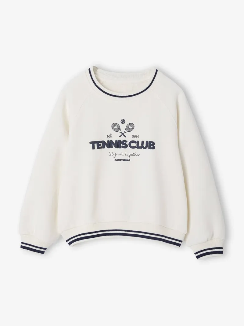 Vertbaudet Vertbaudet Mädchen Sport-Sweatshirt, Wollweiß, – Produktbild 2 von 4