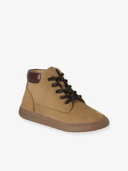 Vertbaudet Vertbaudet Boots aus Leder mit kontrastierendem Schaft und Zierschnürung für Kinder – Produktbild 1 von 1