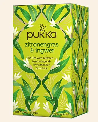 Pukka Zitronengras & Ingwer Pukka Tee Bio, 20 Teebeutel – Produktbild 1 von 1