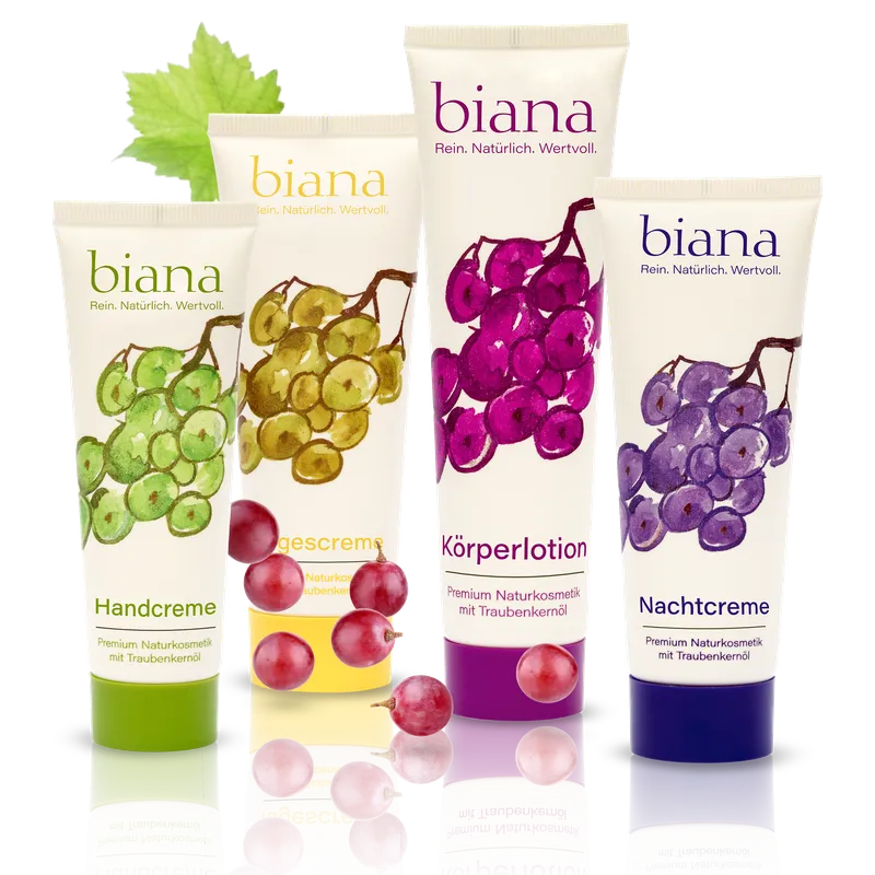 biana All in One Set – Premium Naturkosmetik mit Traubenkernöl – Produktbild 1 von 1
