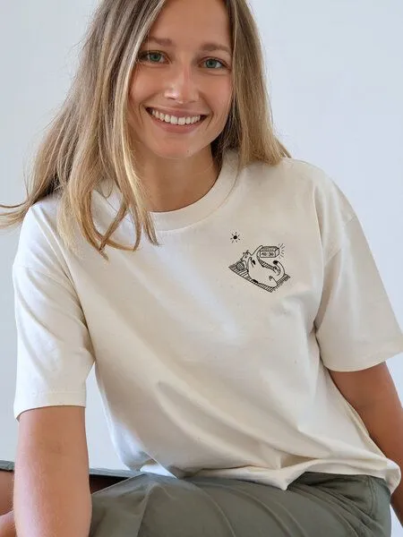Kultgut Kultgut Artdesign - Sweater / The Secret of Mushrooms, Natur, – Produktbild 4 von 8
