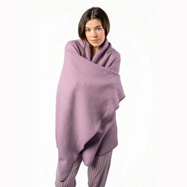 Living Crafts Living Crafts Fleece-Plaid - Cambridge, Mauve (lila), – Produktbild 1 von 4