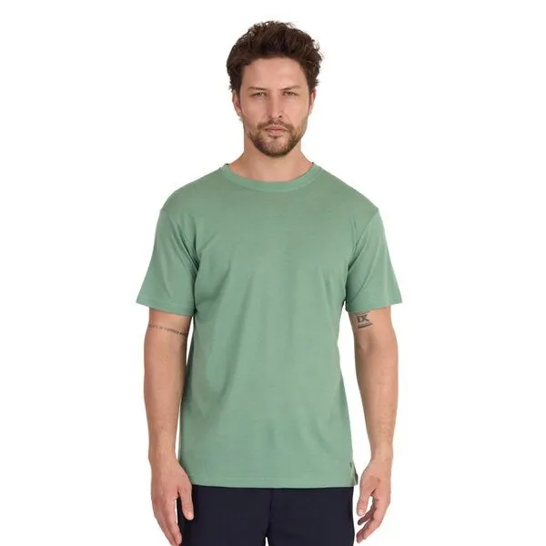 Woolona Woolona Merino Piqué T-Shirt - Relax - Herren - 100% Merinowolle, Grün, – Produktbild 1 von 2