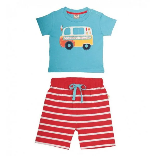 Frugi Frugi Outfit Ice Cream Van 2-teilig – Produktbild 1 von 3