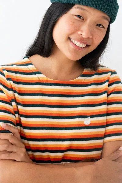 TWOTHIRDS TWOTHIRDS Velour-Top Pitcairn, Mixed stripes, – Produktbild 2 von 3