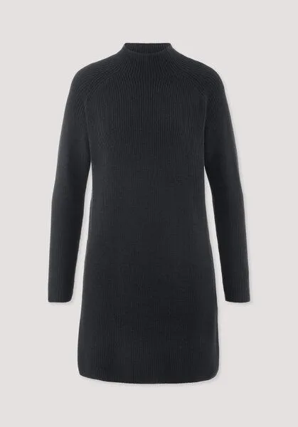 hessnatur hessnatur Strick Kleid Regular aus reiner Bio-Baumwolle, Schwarz, – Produktbild 4 von 4