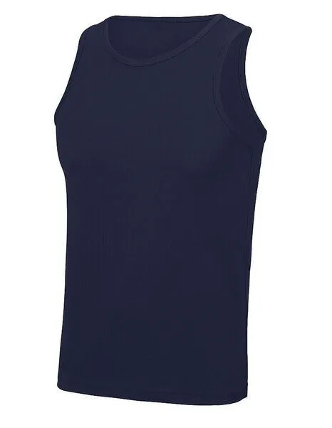 Just Cool Just Cool Muskelshirt Ärmellos Recyceltes Polyester, Navy, – Produktbild 2 von 3