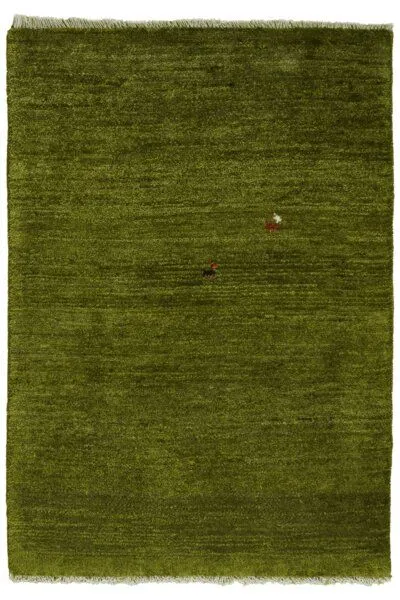 Rugtales Gabbeh Grün „Rugtales“ aus Schurwolle, 84x120 cm, Grün, – Produktbild 3 von 4
