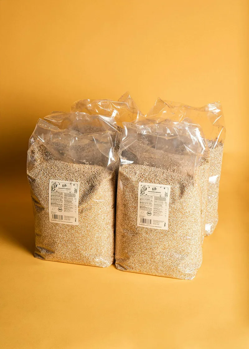 KoRo Gepuffter Bio Amaranth 6 x 700 g – Produktbild 2 von 5