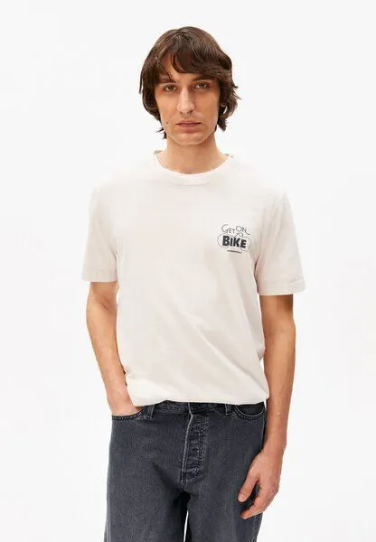 ARMEDANGELS ARMEDANGELS JAAMES BIKE Herren T-Shirt aus Bio-Baumwolle, Pure, – Produktbild 1 von 4