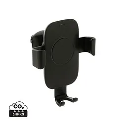 XD Collection XD COLLECTION 10W Wireless Charging Autohalter aus RCS Plastik, schwarz, Schwarz, – Produktbild 1 von 1