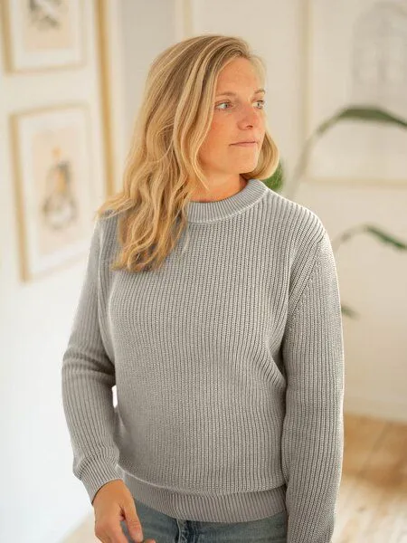 FUXBAU FUXBAU 4Seasons Frauen Strickpullover, Grau, – Produktbild 2 von 4