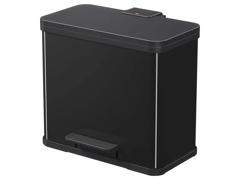 Hailo Hailo Abfall-Treteimer "ProfiLine Solid Öko Trio Plus L" 3 x 9 l schwarz – Produktbild 2 von 6