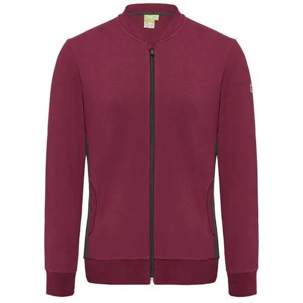TAO Sportswear TAO Sportswear Taillierte Damen Bio-Baumwolljacke EFFI mit Stehkragen, Bordeaux, – Produktbild 4 von 4
