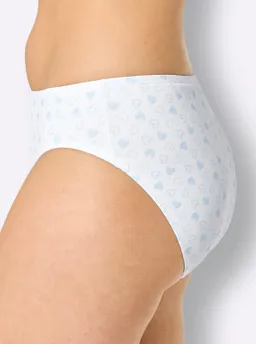 wäschepur Jazzpants 2x weiß-mint-bedruckt + 1x weiß – Produktbild 1 von 1