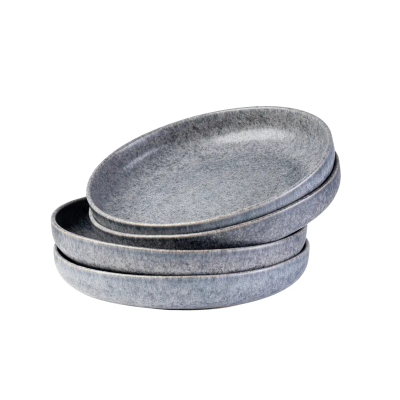 Gipfelstück Gipfelstück Moos'N'Stein Suppenteller-Set, Steinzeug, Grau, – Produktbild 1 von 4