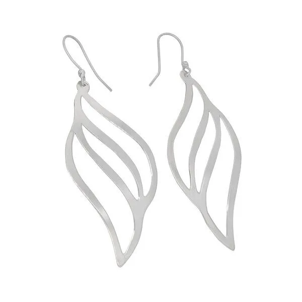 pakilia pakilia Ohrringe Silber Flamme sustainable minimalistisch handmade Fair-Trade – Produktbild 3 von 4