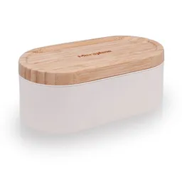 Microplane Microplane Reibe mit Auffangbehälter Kaschmir Weiß Bambus – Produktbild 1 von 1