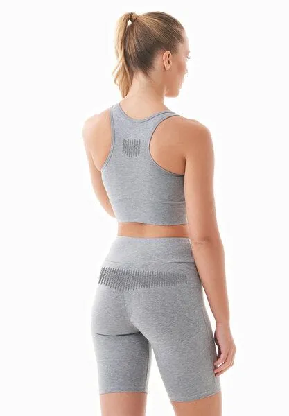 ORGANICATION ORGANICATION BETSYY | Bralette aus Bio-Baumwolle, Dark grey melange, – Produktbild 4 von 4