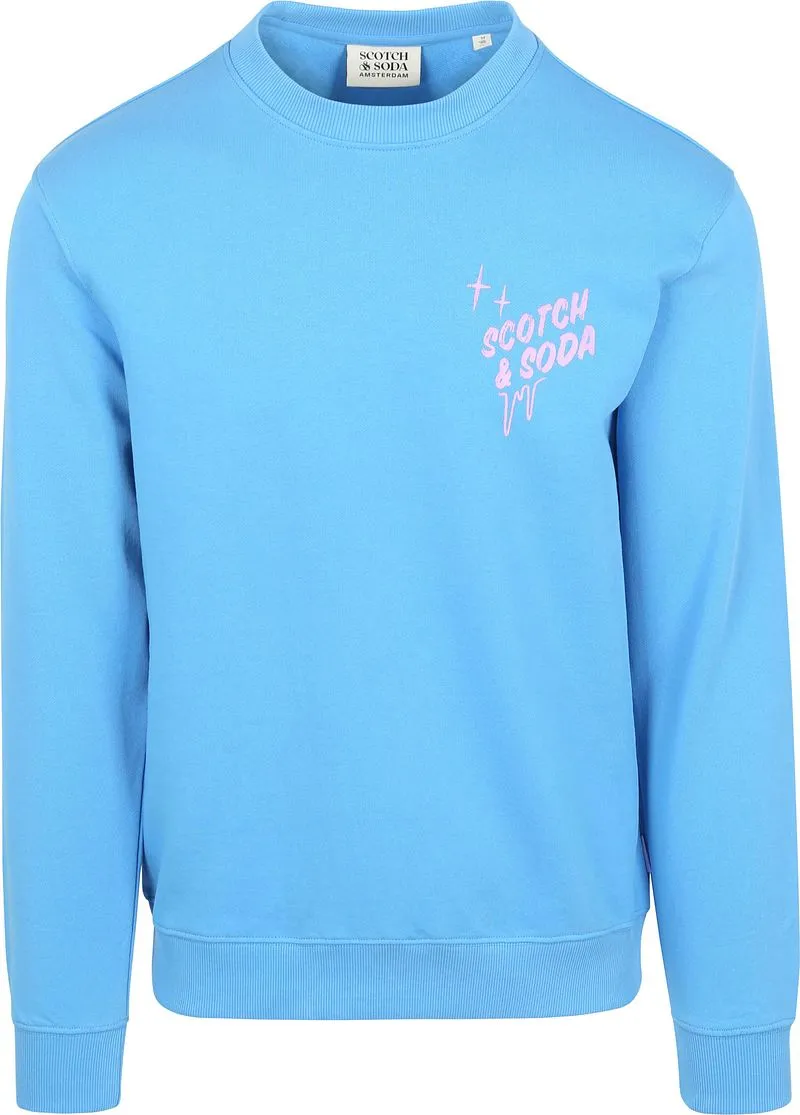 Scotch and Soda Scotch and Soda Scotch & Soda Pullover mit Print Blau, Blau, – Produktbild 1 von 5