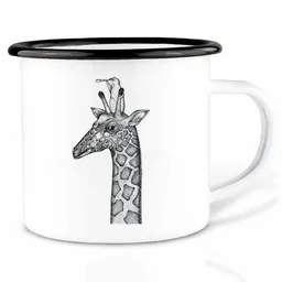 LIGARTI Emaille Tasse – Gute Aussicht – LIGARTI Tiermanufaktur – Produktbild 1 von 1