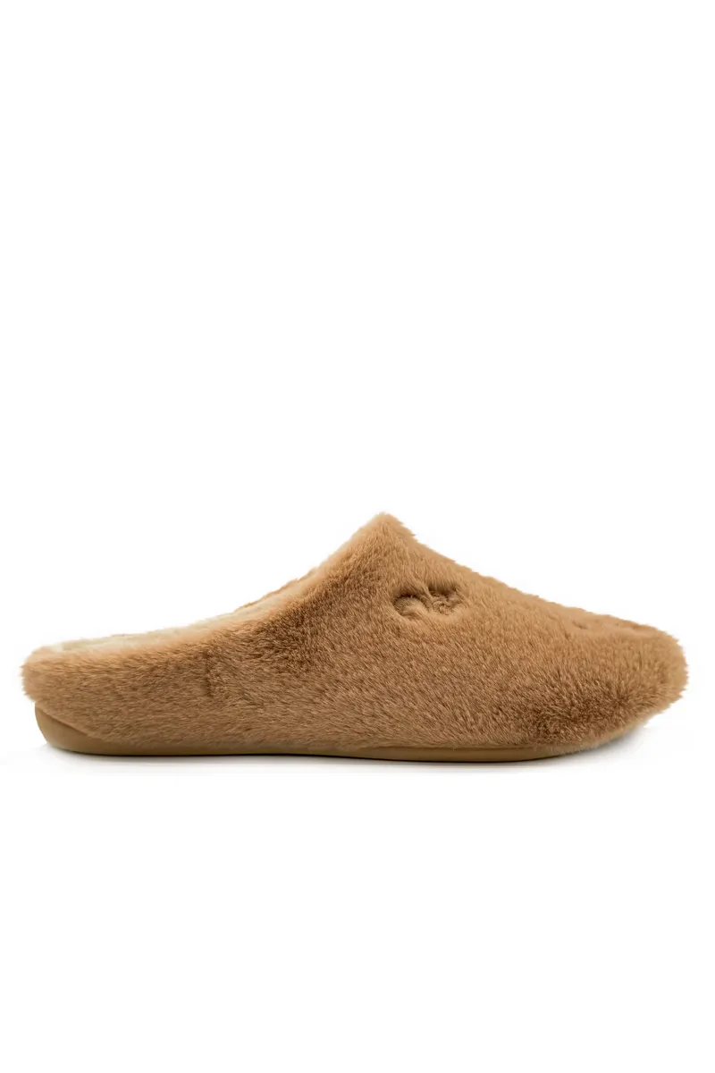 thies thies Damen vegan Hausschuhe Flauschig Kamel, Hellbraun, – Produktbild 1 von 2