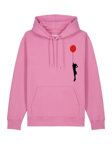 watapparel watapparel Hoodie Unisex Mädchen mit Luftballon, Bubble pink, – Produktbild 2 von 3