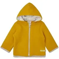 loud proud loud + proud Babys & Kinder Wollfleece-Jacke mit Kapuze, GOTS-zertifiziert, Curry(gelb), – Produktbild 1 von 2
