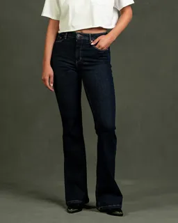 Kuyichi Kuyichi Damen vegan Jeans Lisette Flare Indigo Rinse – Produktbild 1 von 1