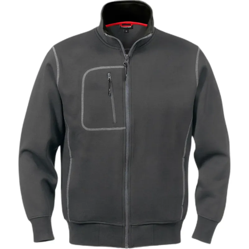 Fristads Pullover Fristads 1747 DF, Gris, – Produktbild 1 von 2