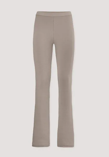 hessnatur hessnatur Leggings Flared SOFT RIB aus Bio-Baumwolle, Mandelbraun, – Produktbild 2 von 3