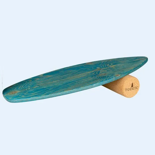 treeletic® treeletic® Balanceboard inkl. Faszienrolle, Blue reef (blau), – Produktbild 3 von 3