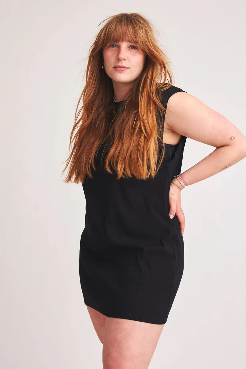Baìge the Label Baìge the Label Damen vegan Minikleid Belinda, Schwarz, – Produktbild 2 von 3