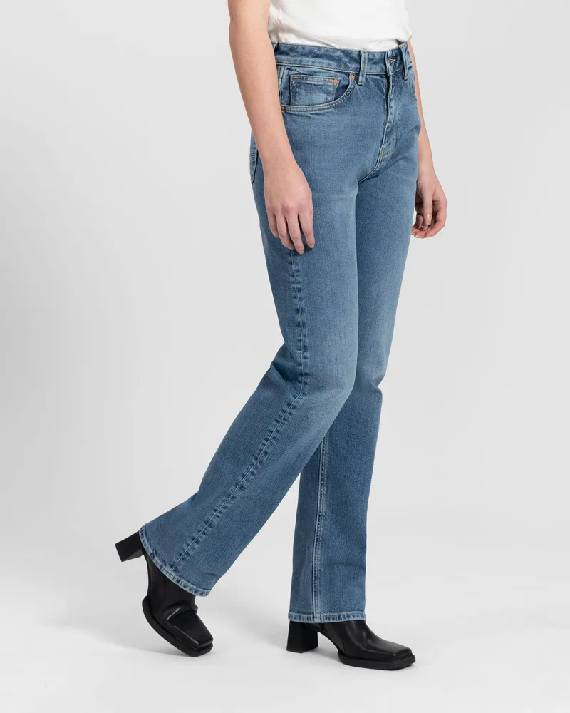 Kuyichi Kuyichi Damen vegan Jeans Straight Rosa Vintage Blau, Blau, – Produktbild 1 von 2