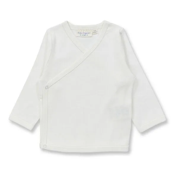 Sense Organics sense-organics Baby Wickelshirt in naturweiß, Modell VICTORIA, Weiß, – Produktbild 1 von 4