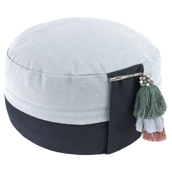 Lotus Natural Meditationskissen Bio YIN & YANG Lotus Natural® - Buchweizenschalen, Anthrazit/grau, – Produktbild 1 von 4