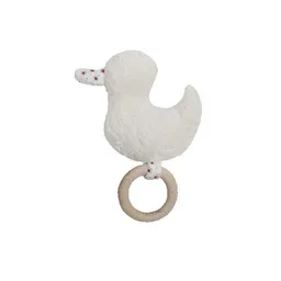 Efie Efie Greifling Ente mit Holzring und Rassel (KbA) – Produktbild 1 von 1